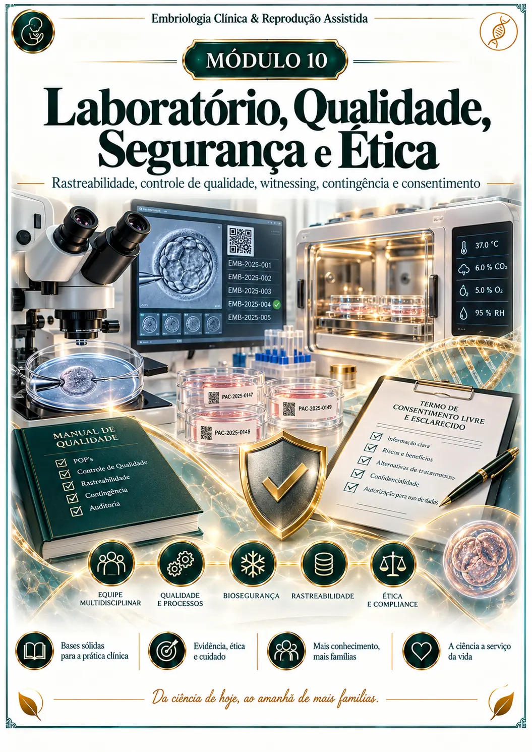 Módulo 10 — Laboratório, Qualidade, Segurança e Ética