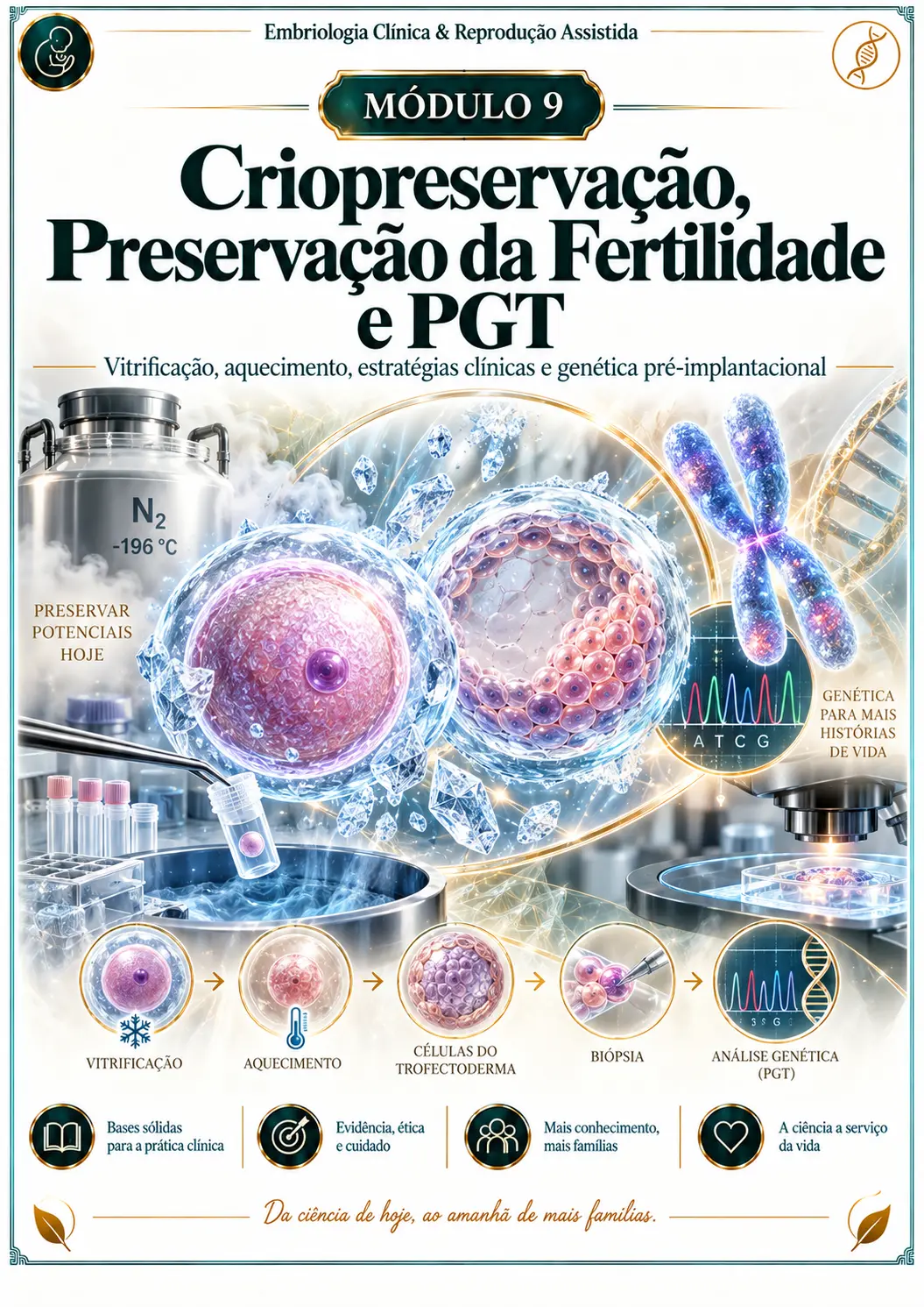 Módulo 9 — Criopreservação, Preservação da Fertilidade e PGT